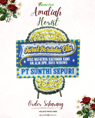 Papan Bunga Duka di Bengkong Laut